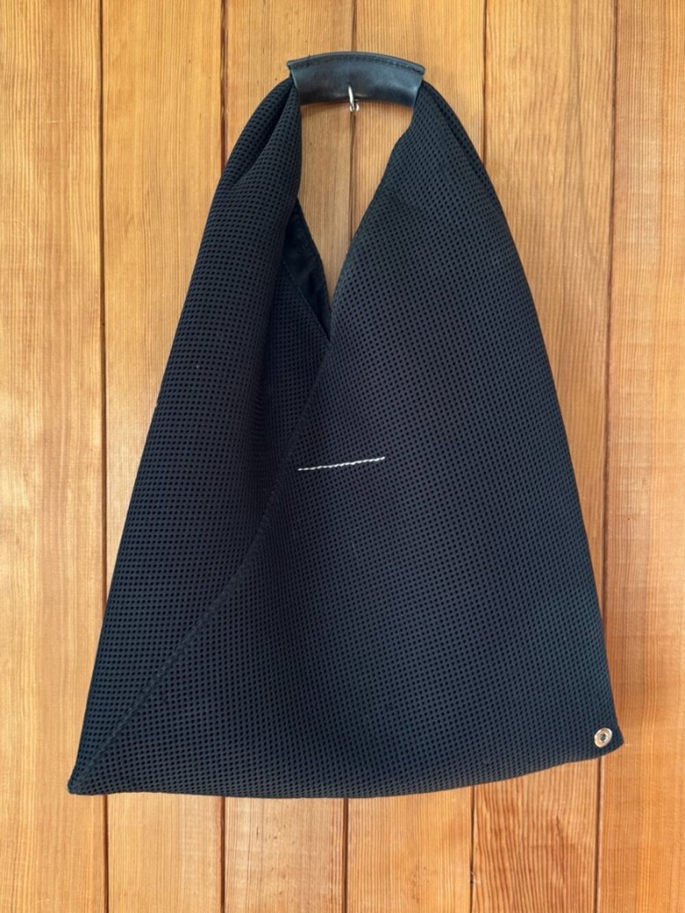 MM6 Maison Margiela Japanese Black Mesh Origami Tote Bag Small